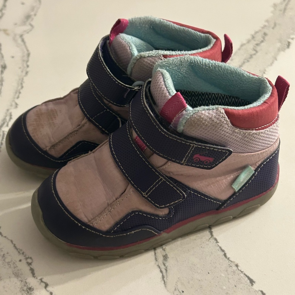 See Kai Run Atlas III Pink and Purple waterproof Kids Boots size 12